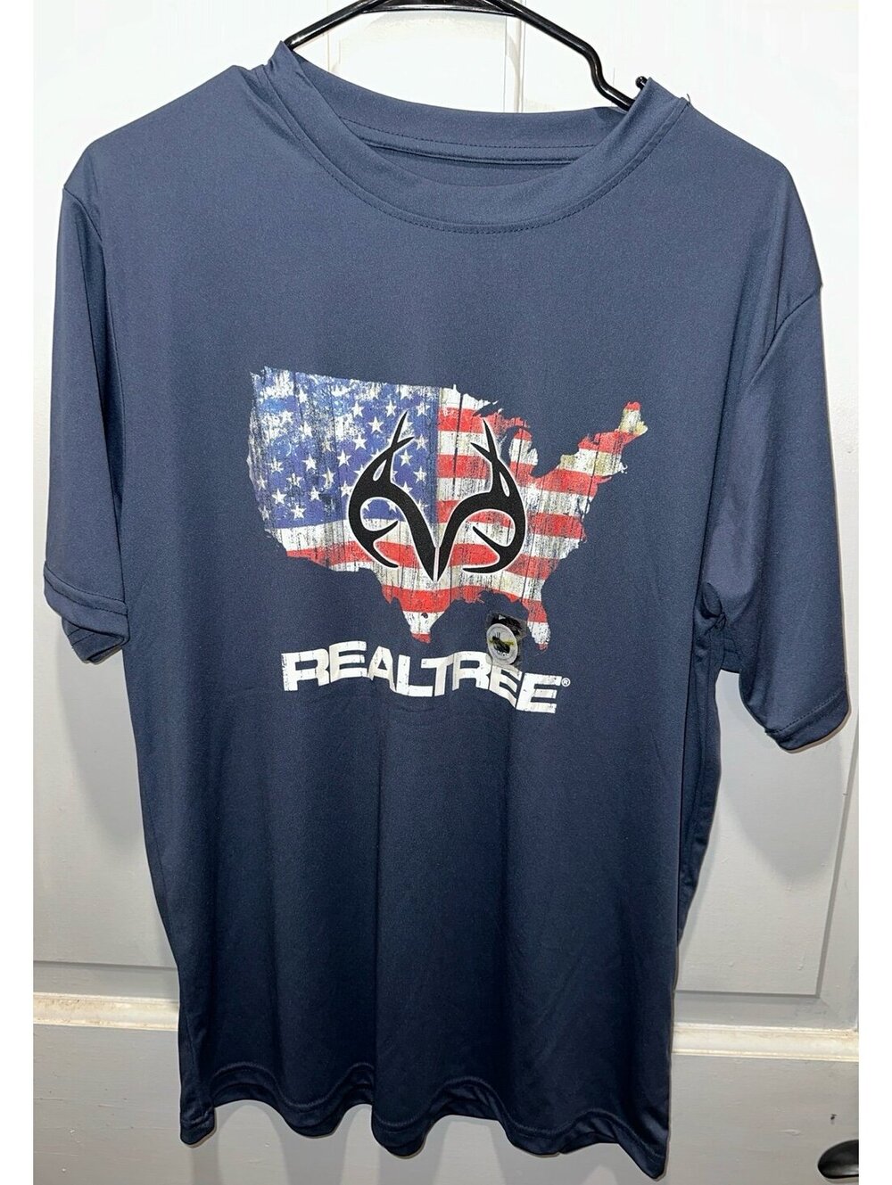 New Realtree Navy Blue hunting shirt size medium